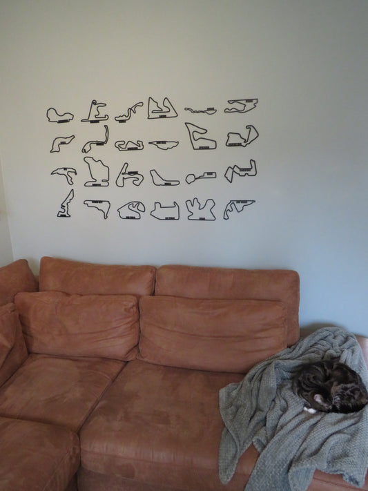 F1 circuit met naam complete set