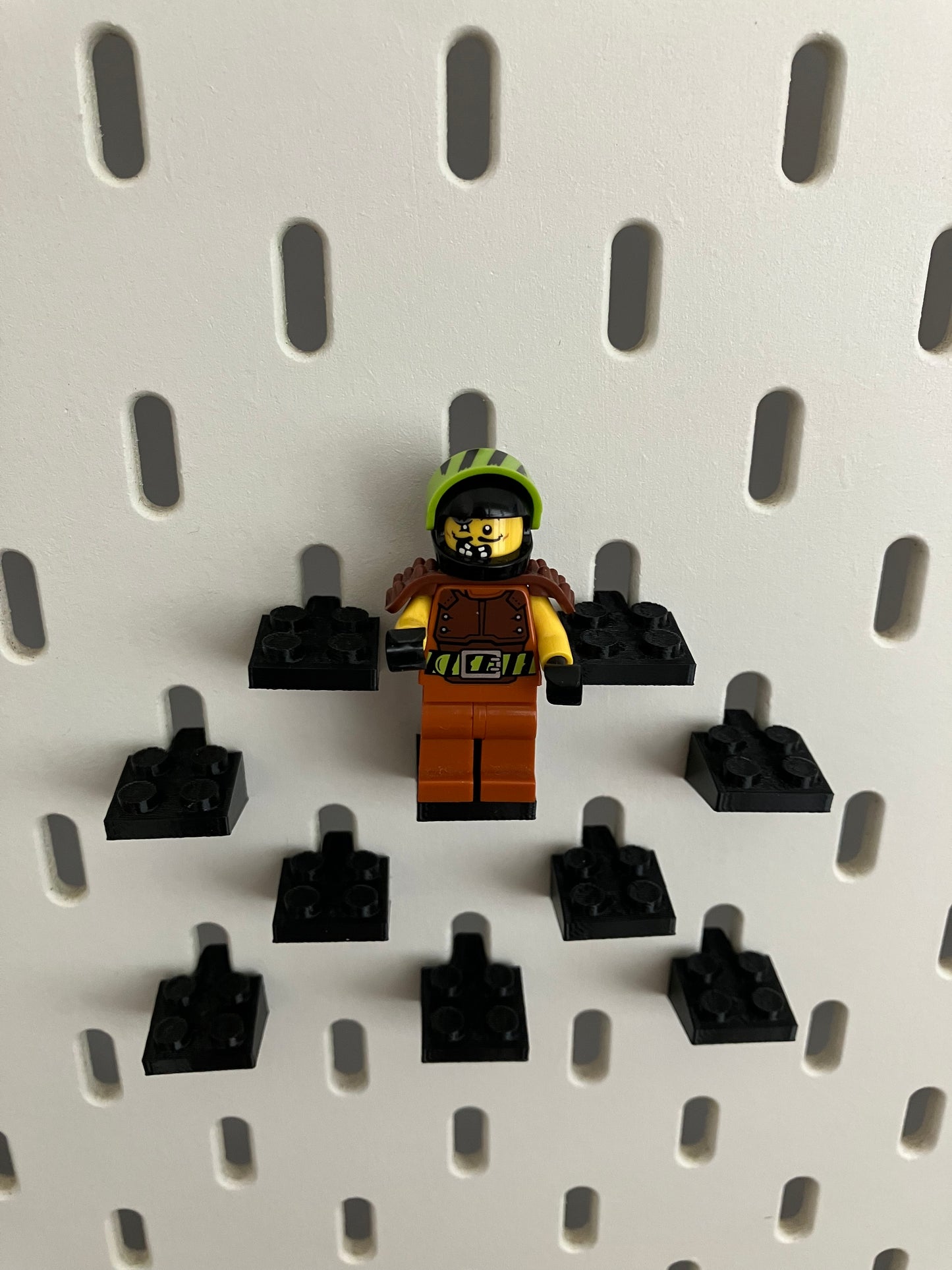 2x2 montageblokjes - Passend op IKEA Skadis - Passend op LEGO