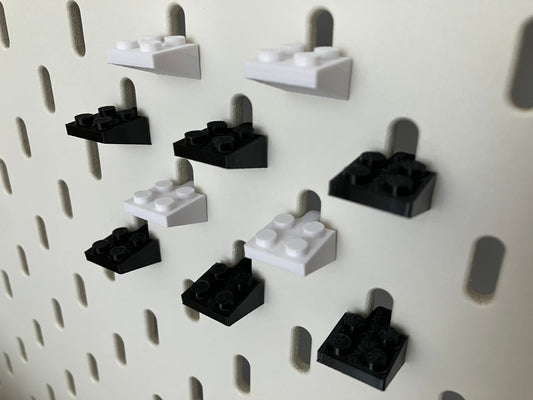 2x2 montageblokjes horizontaal - Passend op IKEA Skadis - Passend op LEGO