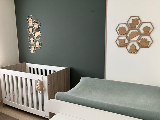 Boerderijdieren zeskant DIY