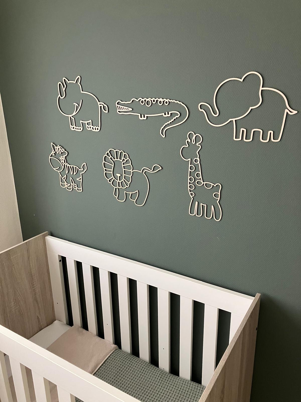 Wooden safari animals