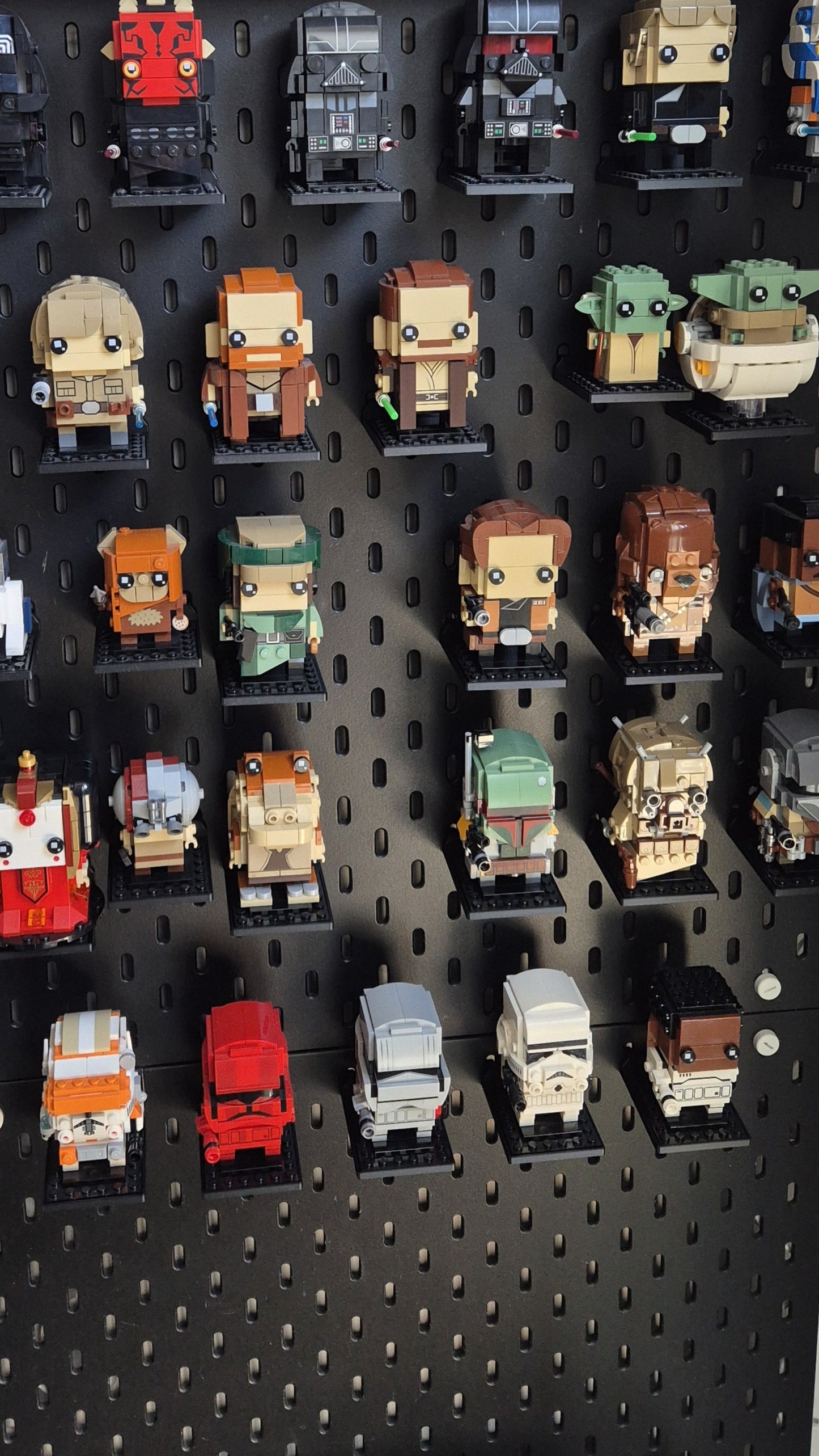 Plateau voor Brickheadz - 5 stuks - Passend op IKEA Skadis - Passend op LEGO Brickheadz