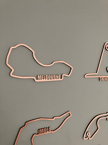 F1 circuit met naam - losse circuits