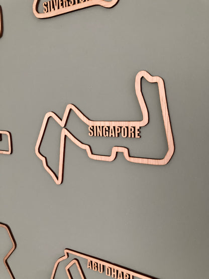 F1 circuit met naam - losse circuits