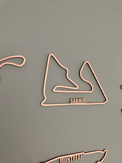 F1 circuit met naam - losse circuits