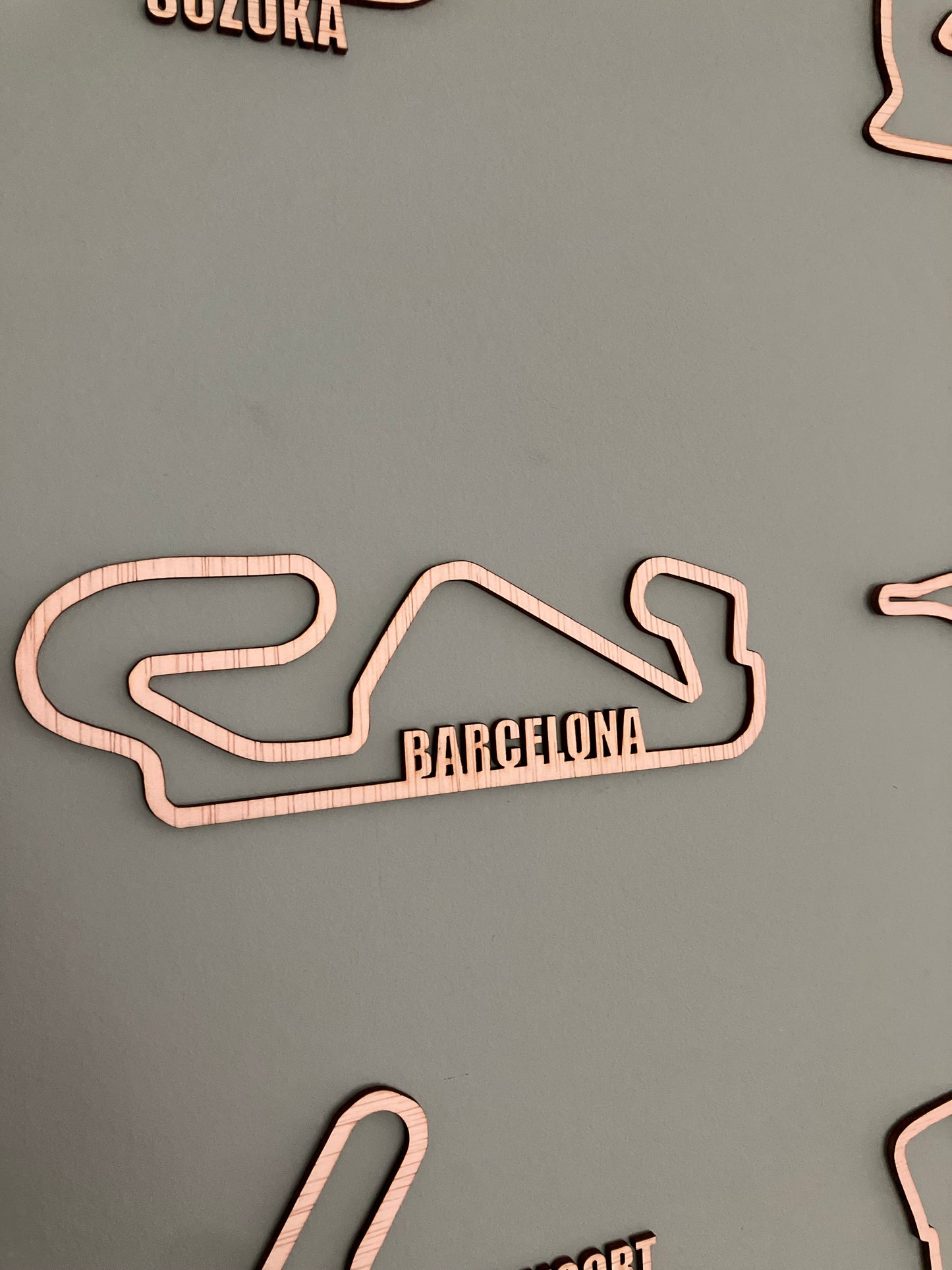 F1 circuit met naam - losse circuits