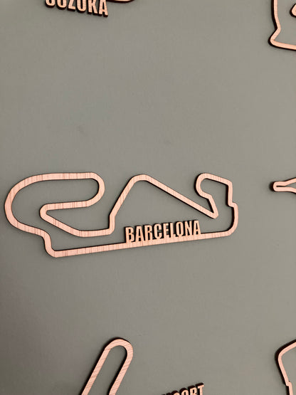 F1 circuit met naam - losse circuits
