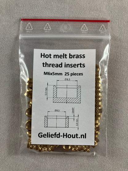 Schroefdraad insert M3 M4 M5 en M6 voor 3D printer