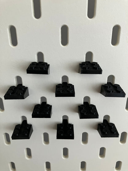 2x2 montageblokjes - Passend op IKEA Skadis - Passend op LEGO