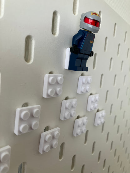 2x2 montageblokjes verticaal - Passend op IKEA Skadis - Passend op LEGO
