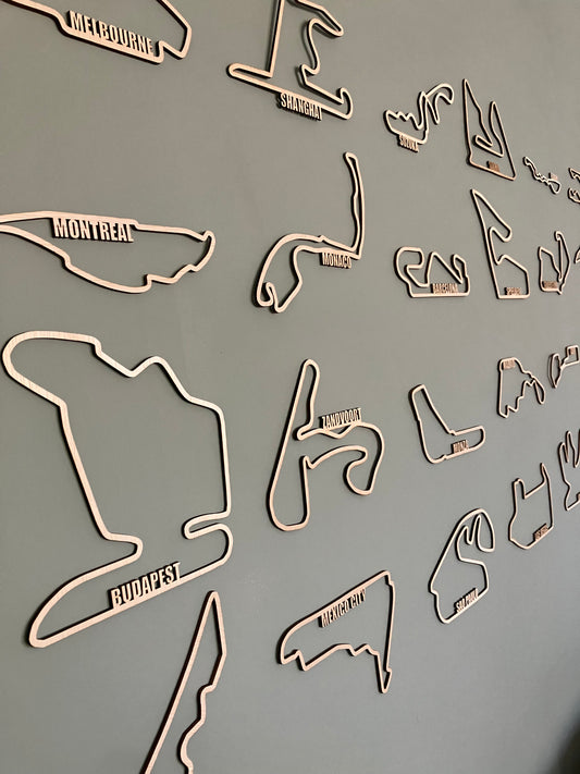 F1 circuit met naam complete set