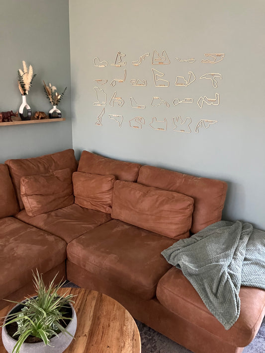 F1 circuit met naam complete set