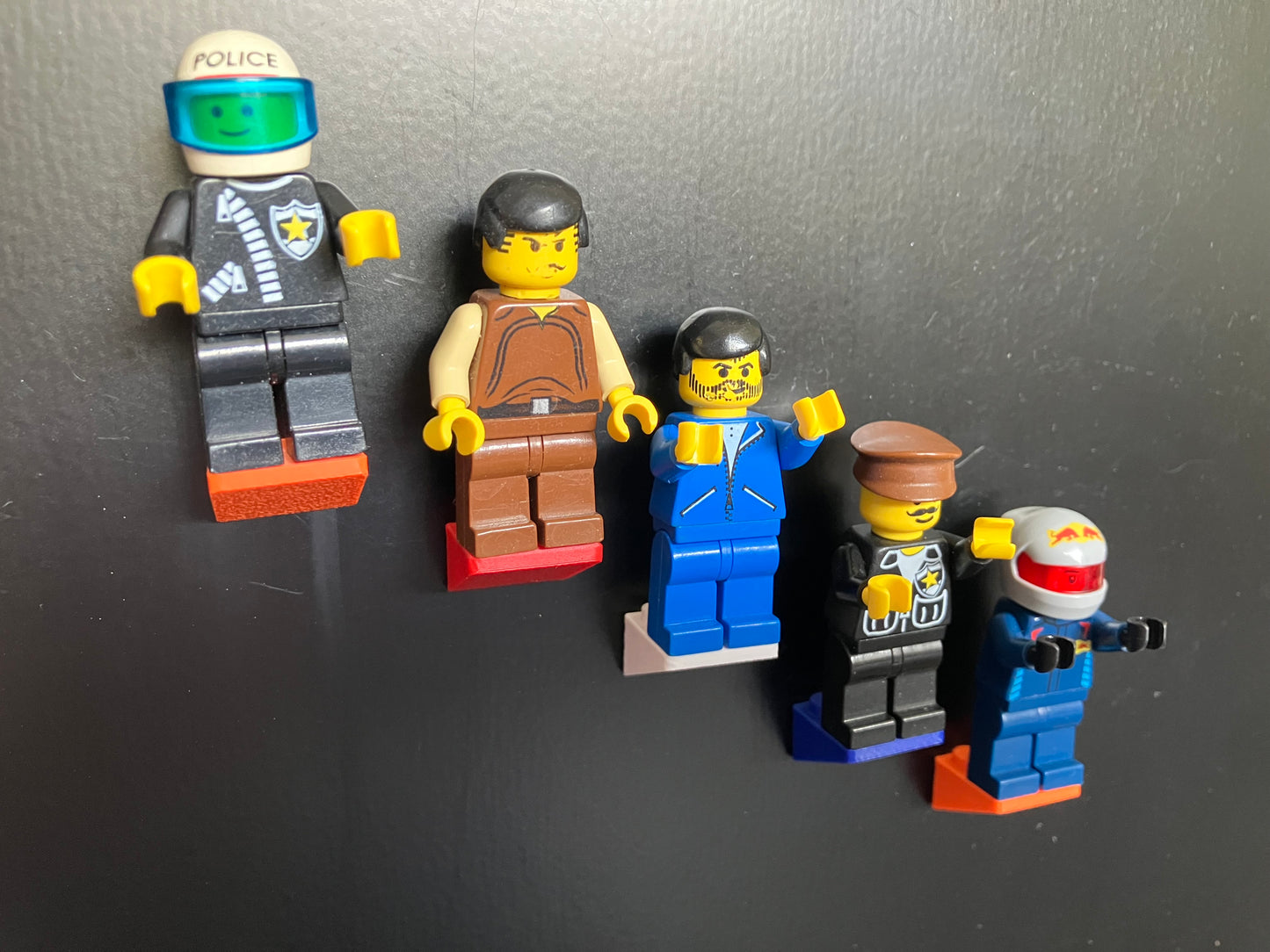 2x2 Magnetische montageblokjes horizontaal - passend op LEGO