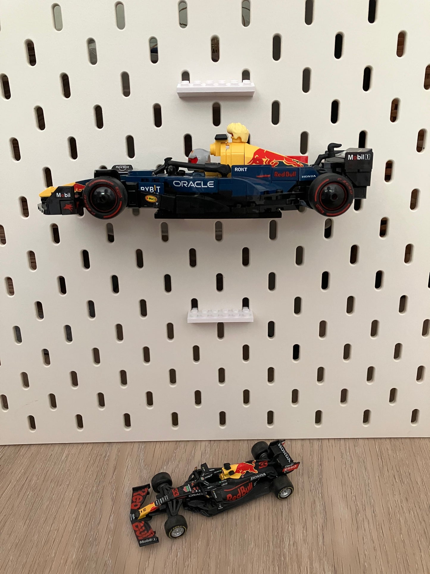 6x2 montageblokjes horizontaal - Passend op IKEA Skadis - Passend op LEGO