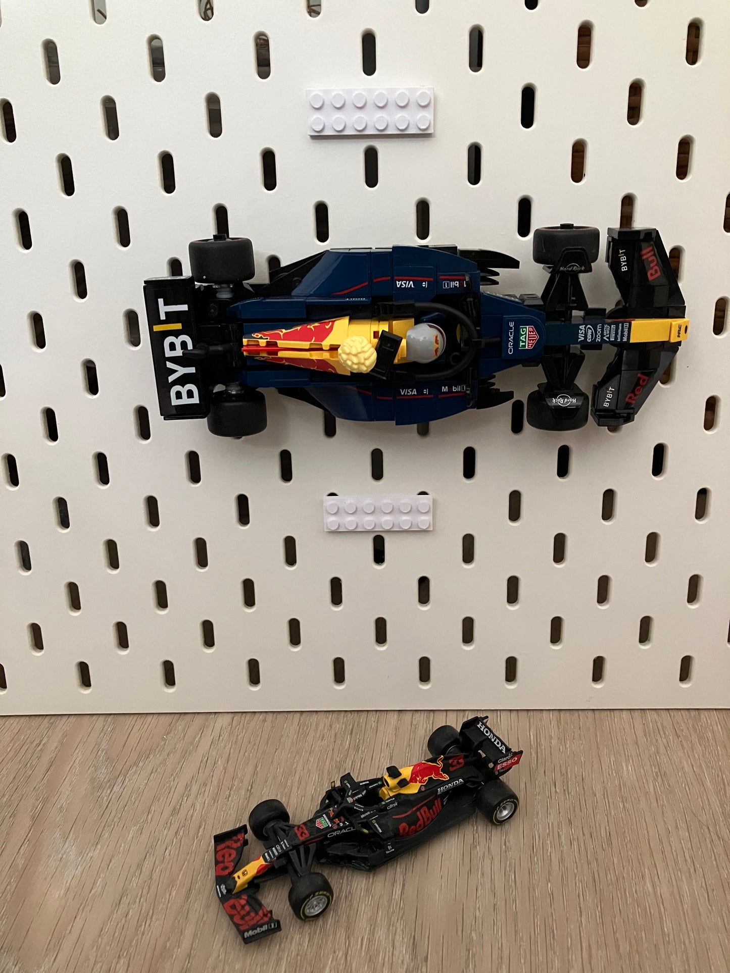 6x2 montageblokjes verticaal - Passend op IKEA Skadis - Passend op LEGO