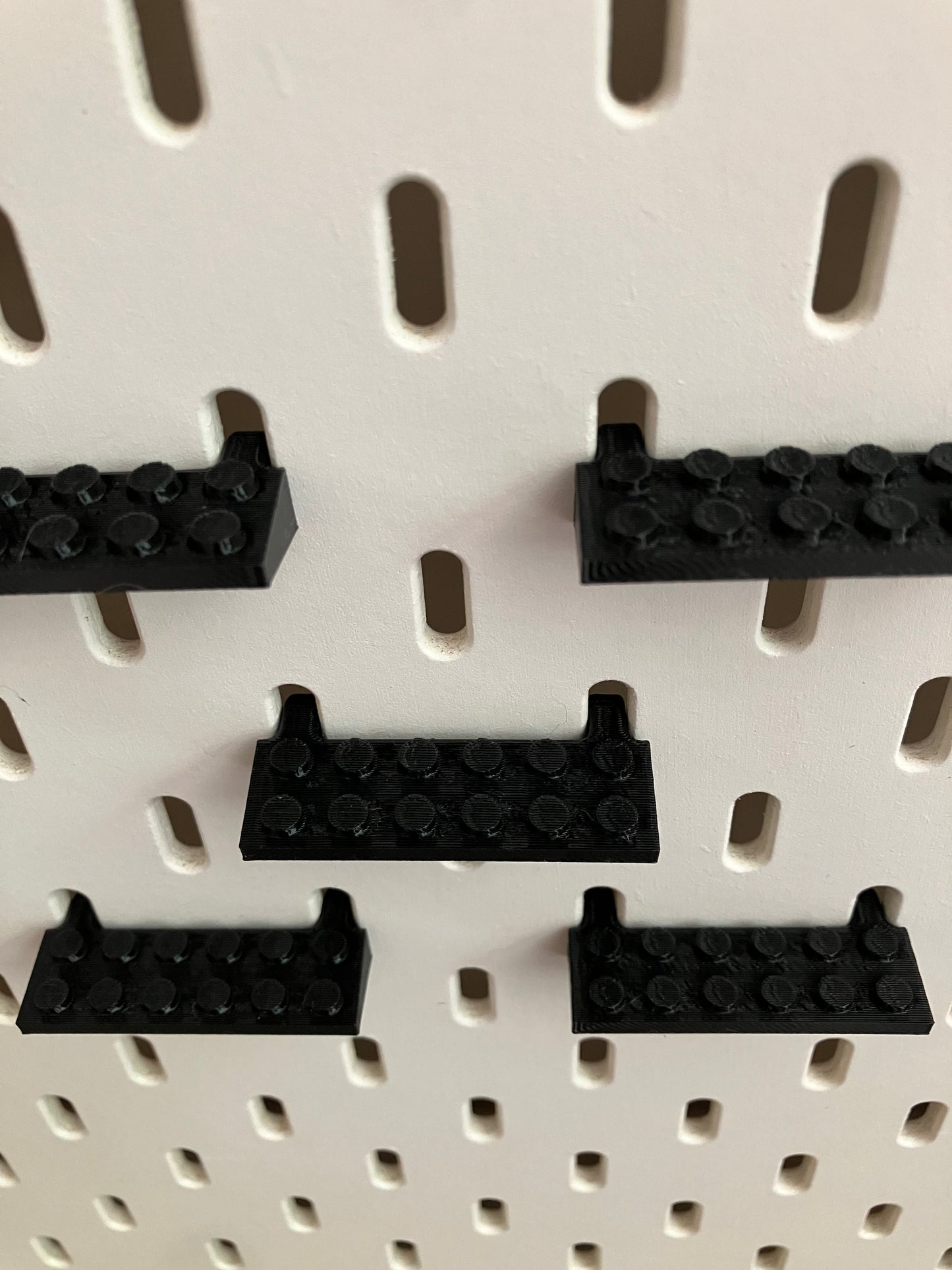 6x2 montageblokjes horizontaal - Passend op IKEA Skadis - Passend op LEGO