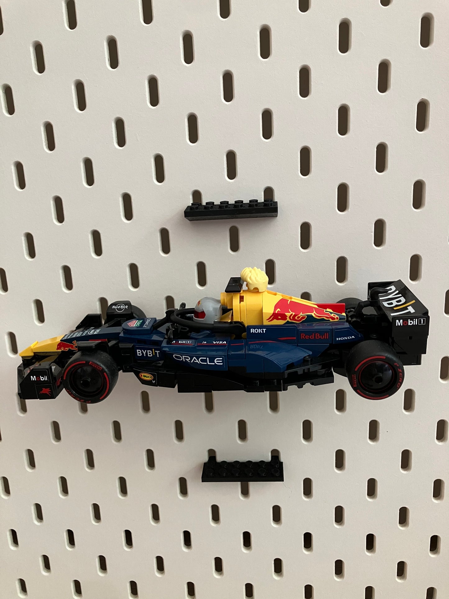 6x2 montageblokjes horizontaal - Passend op IKEA Skadis - Passend op LEGO