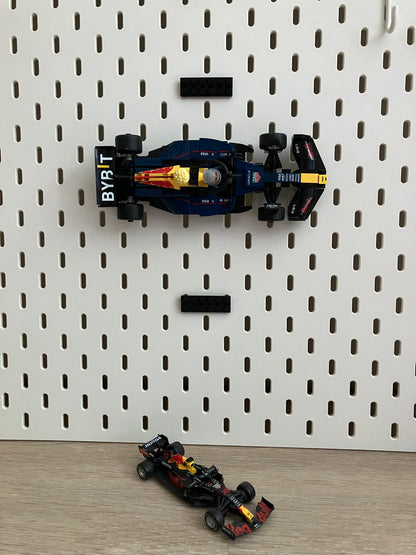 6x2 montageblokjes verticaal - Passend op IKEA Skadis - Passend op LEGO