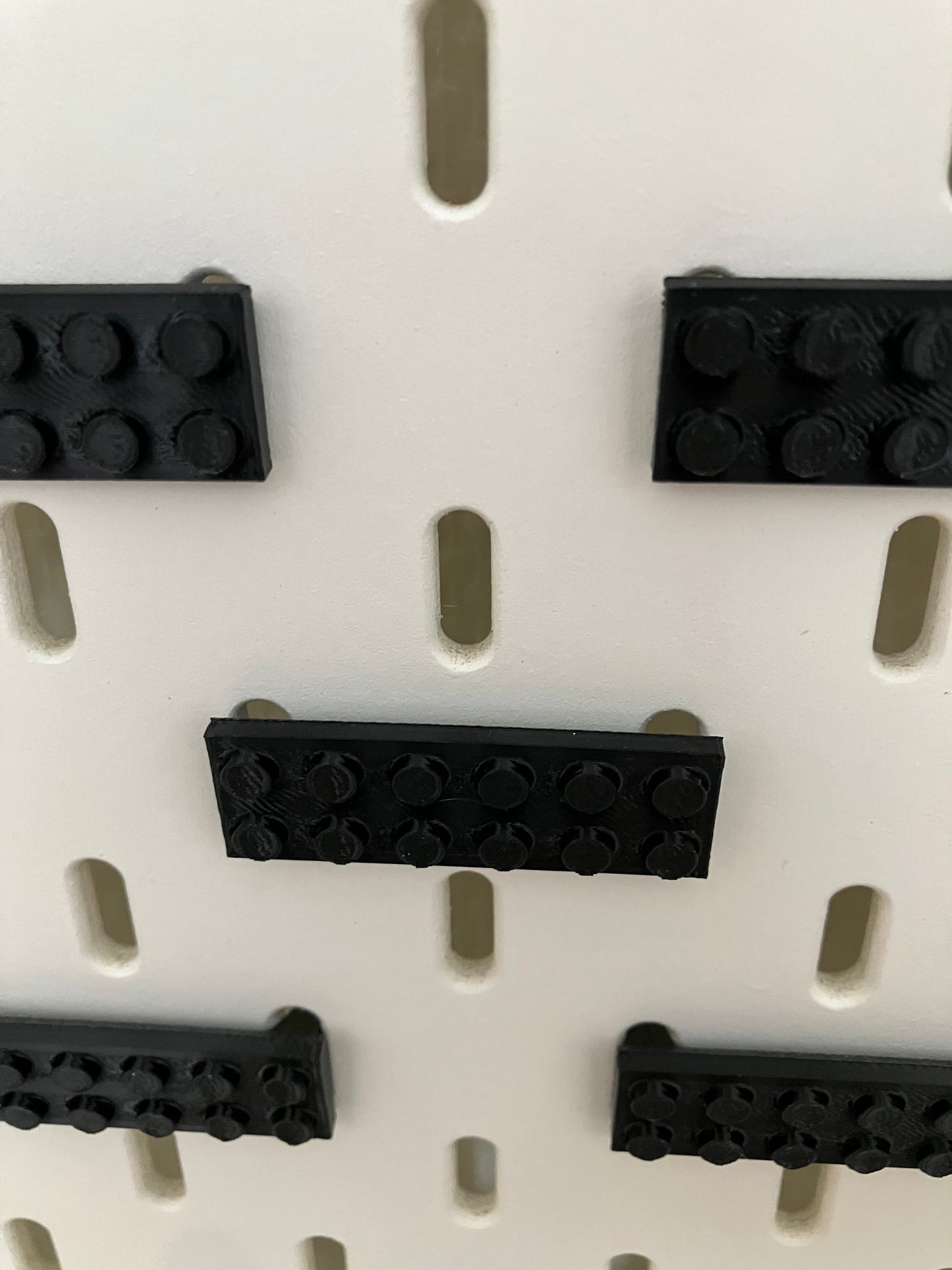 6x2 montageblokjes verticaal - Passend op IKEA Skadis - Passend op LEGO