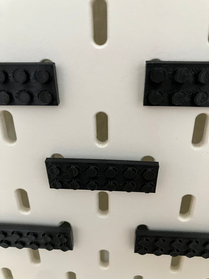 6x2 montageblokjes verticaal - Passend op IKEA Skadis - Passend op LEGO