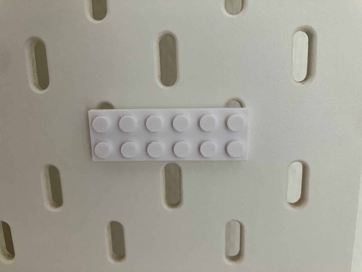 6x2 montageblokjes verticaal - Passend op IKEA Skadis - Passend op LEGO